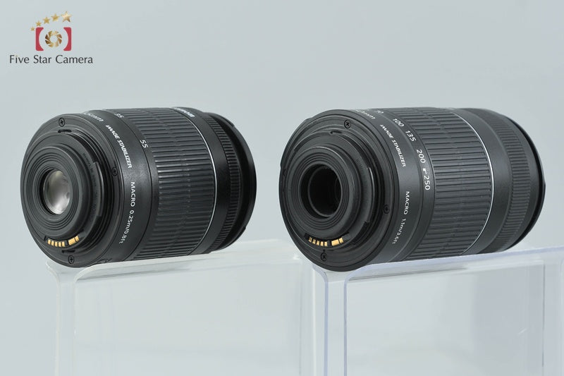 Canon EOS Kiss X7 / Rebel SL1 / 100D 18.0 MP EF-S 18-55 55-250 Lenses