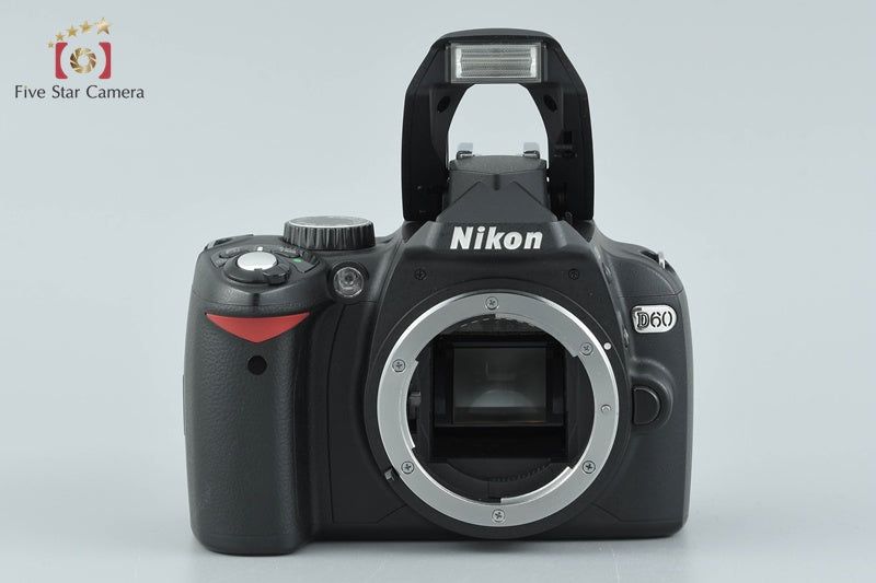 "Shutter count 2,029" Nikon D60 10.2 MP DSLR Camera 18-55 55-200 Lenses