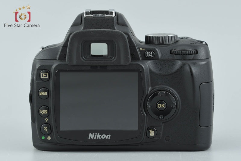 "Shutter count 2,029" Nikon D60 10.2 MP DSLR Camera 18-55 55-200 Lenses