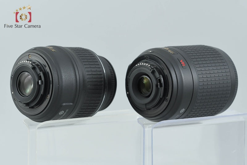 "Shutter count 2,029" Nikon D60 10.2 MP DSLR Camera 18-55 55-200 Lenses