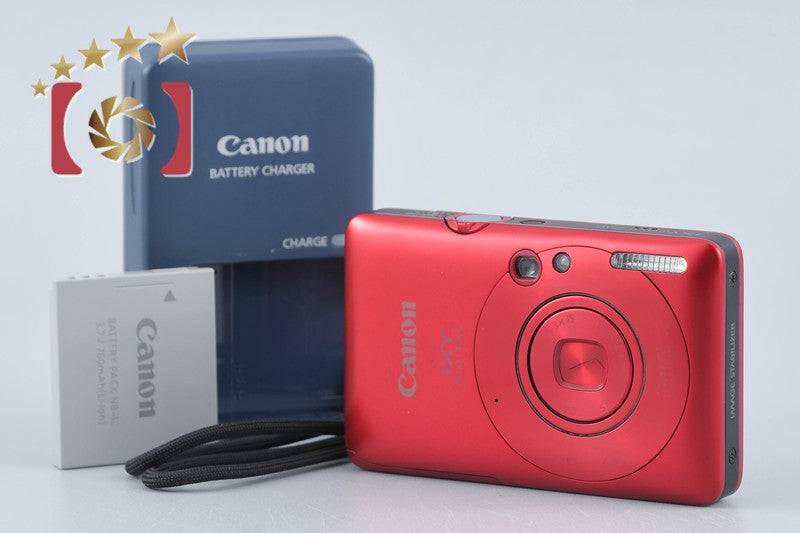 Canon IXY DIGITAL 210 IS Red 12.1 MP Digital Camera