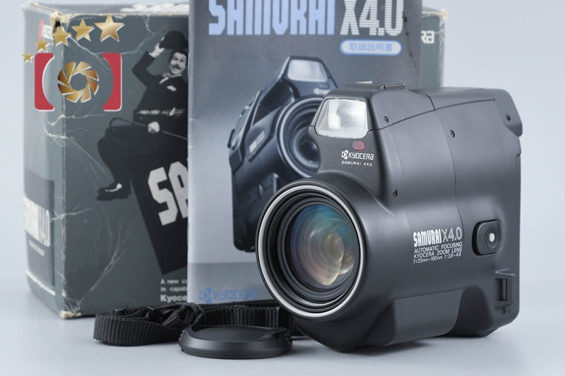 Kyocera Samurai X4.0 Point & Shoot Half Frame 35mm Film Camera w/ Box