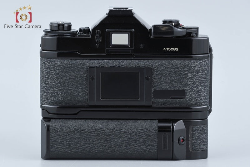 Canon A-1 Black 35mm SLR Film Camera Body w/ Power Winder A