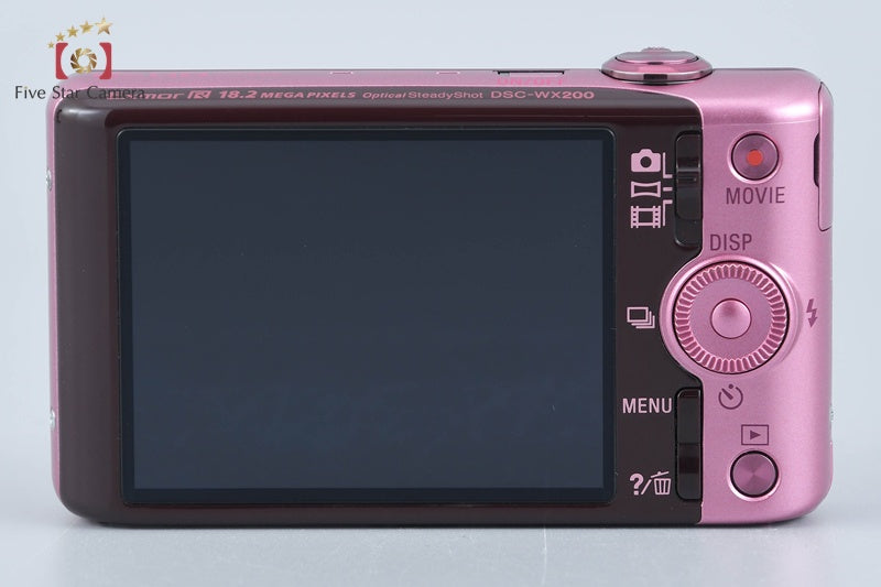 Sony Cyber-Shot DSC-WX200 Pink 18.2 MP Digital Camera [Japanese Language Only]