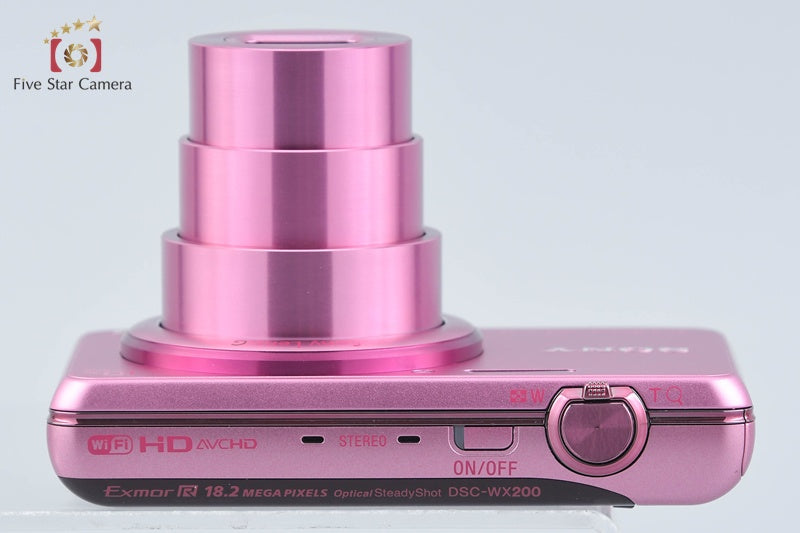 Sony Cyber-Shot DSC-WX200 Pink 18.2 MP Digital Camera [Japanese Language Only]