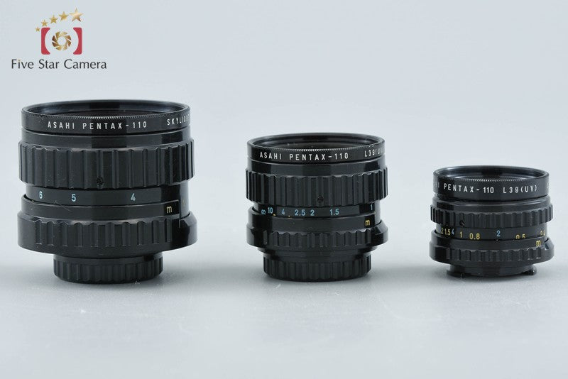 Pentax 110 18mm f/2.8 + 24mm f/2.8 + 50mm f/2.8