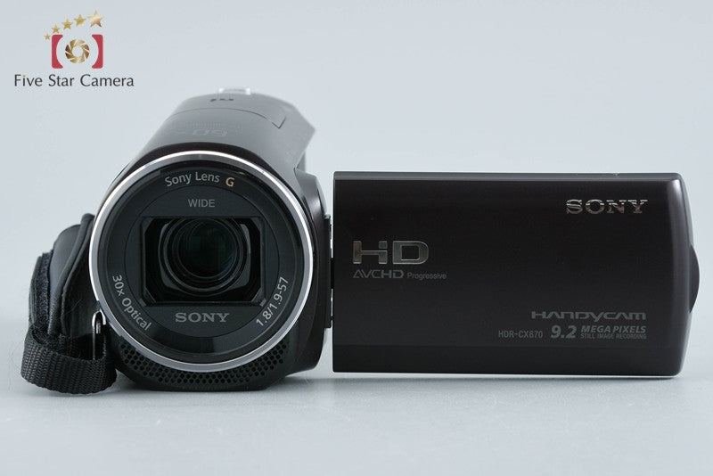 Sony Handycam HDR-CX670 Bordeaux Brown Digital HD Camcorder [Multiple Languages]
