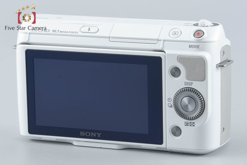 "Count 2,777" Sony Alpha NEX-F3 White 16.1MP 18-55 Lens [Japanese Language Only]
