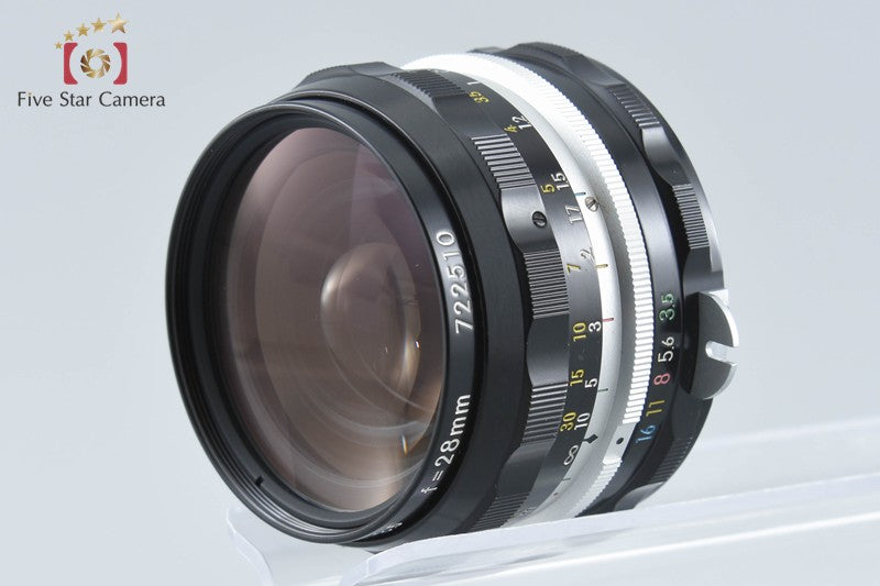 Nikon NIKKOR-H Auto 28mm f/3.5 Non Ai Lens
