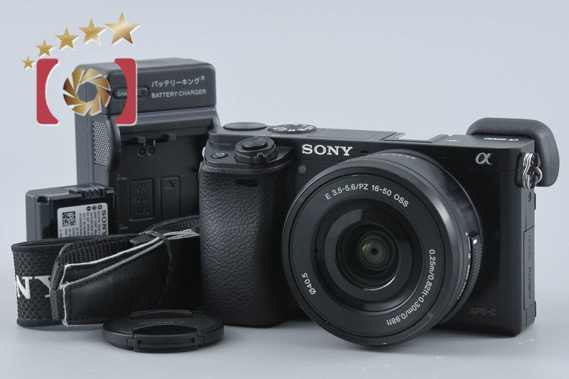 Sony Alpha α6000 ILCE-6000 Black 24.3 MP 16-50 Lens [Multiple Languages]