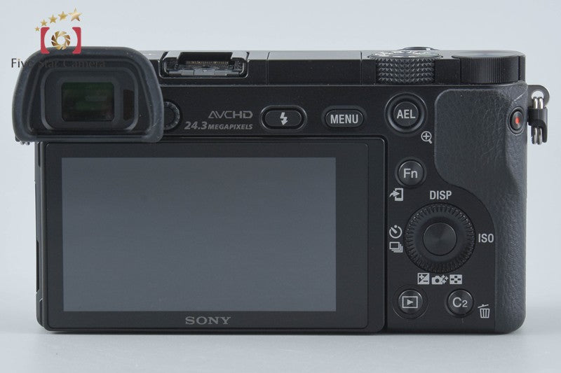Sony Alpha α6000 ILCE-6000 Black 24.3 MP 16-50 Lens [Multiple Languages]