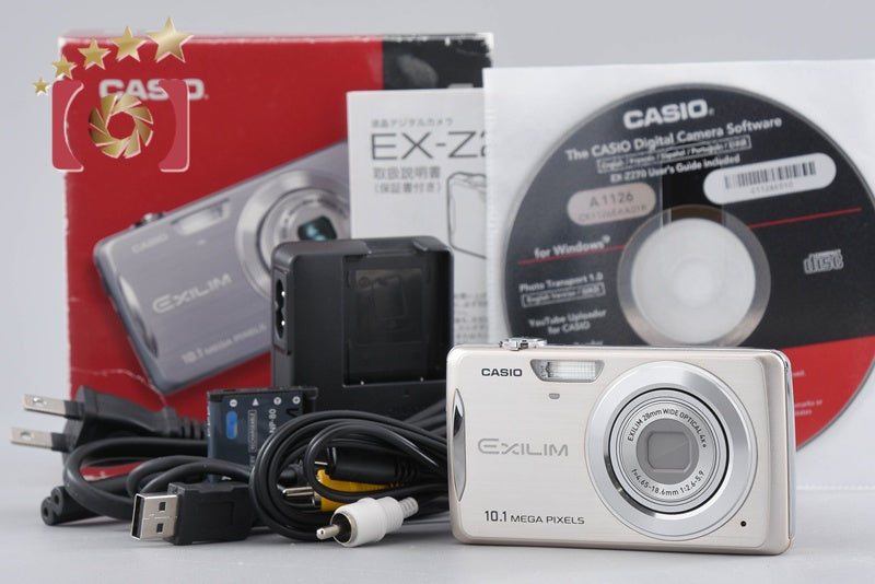 CASIO EXILIM ZOOM EX-Z270 Gold 10.1 MP Digital Camera w/ Box