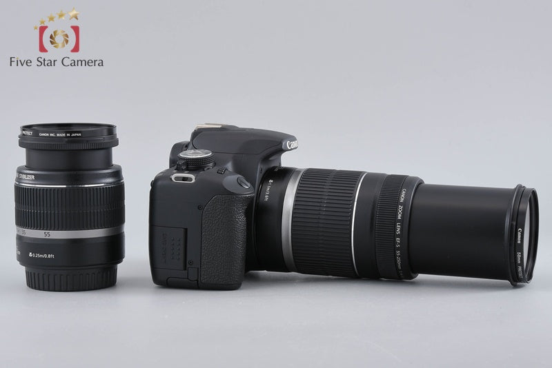 Canon EOS Kiss X3 / Rebel T1i / 500D 15.1 MP DSLR EF-S 18-55 55-250 Lenses