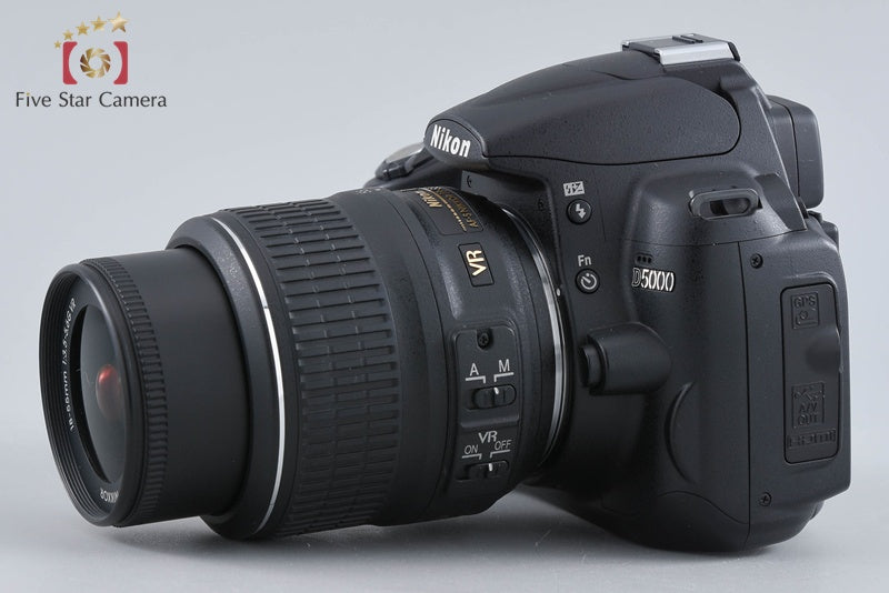 "Shutter count 2,011" Nikon D5000 12.3 MP DSLR Camera 18-55 VR Lens