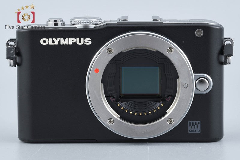 "Count 4,929" Olympus PEN Lite E-PL3 Black 12.3 MP 14-42 40-150 Lenses w/ Box