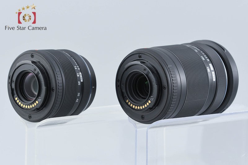 "Count 4,929" Olympus PEN Lite E-PL3 Black 12.3 MP 14-42 40-150 Lenses w/ Box