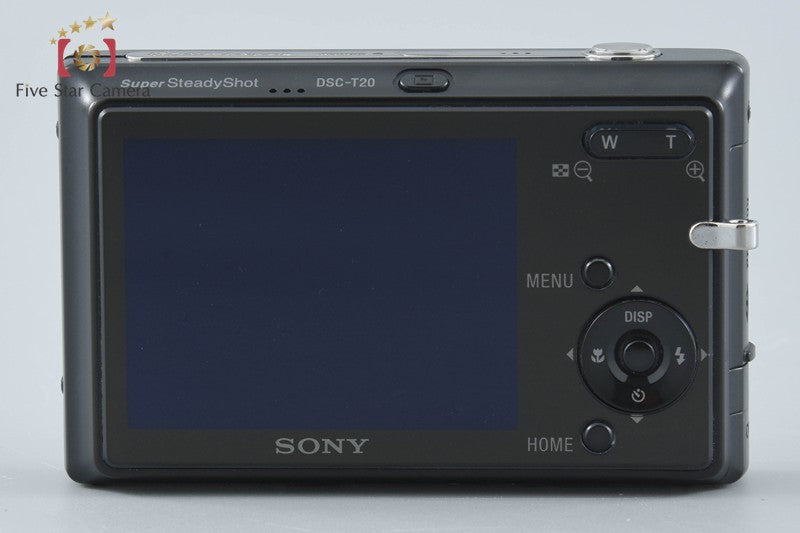 SONY Cyber-shot DSC-T20 Black 8.1 MP Digital Camera [Japanese Language Only]