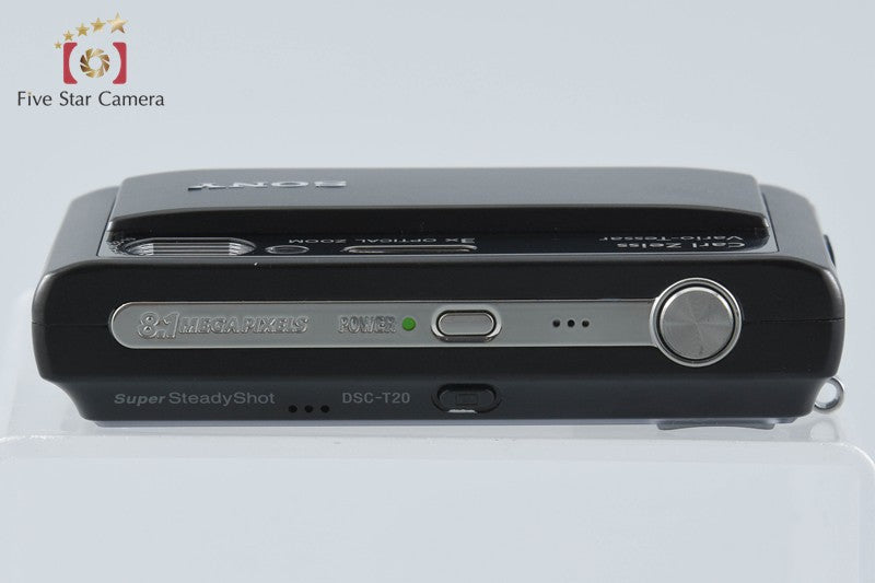 SONY Cyber-shot DSC-T20 Black 8.1 MP Digital Camera [Japanese Language Only]