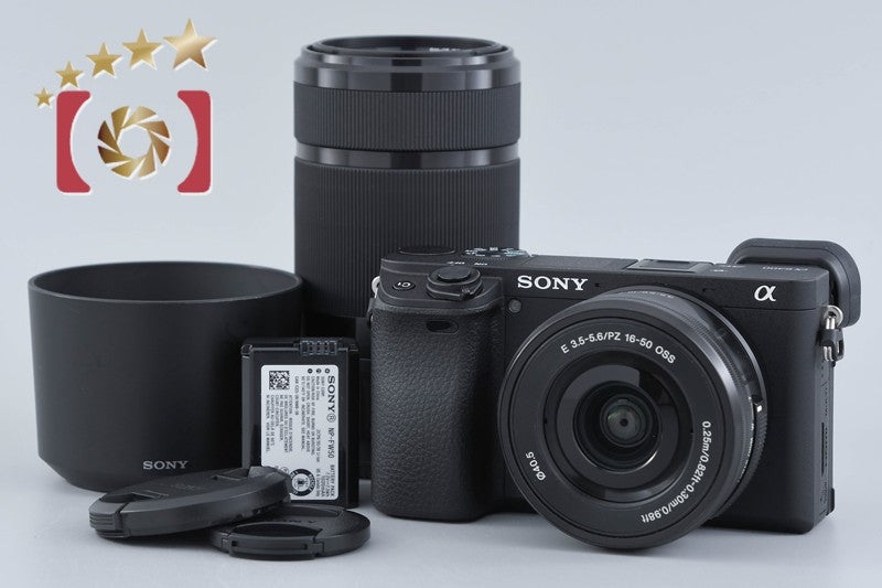 Sony α6400 ILCE-6400 Black 24.2 MP 16-50 55-210 Lenses [Japanese Language Only]