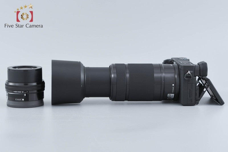 Sony α6400 ILCE-6400 Black 24.2 MP 16-50 55-210 Lenses [Japanese Language Only]