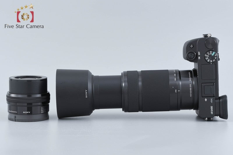 Sony α6400 ILCE-6400 Black 24.2 MP 16-50 55-210 Lenses [Japanese Language Only]