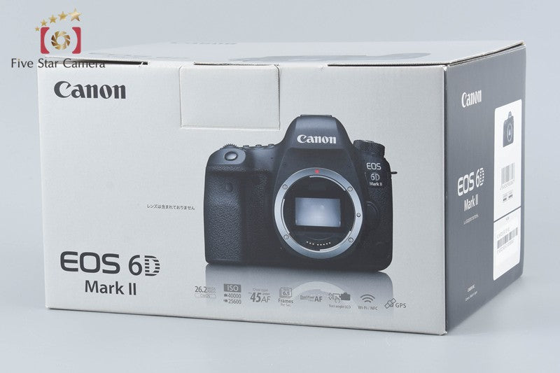 "Count 1,644" Canon EOS 6D Mark II 26.2 MP Full Frame Digital SLR Camera w/ Box