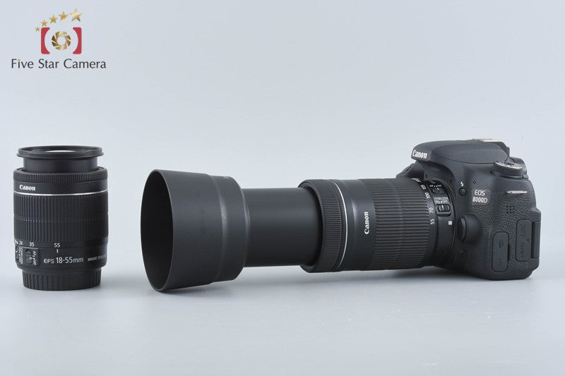 Canon EOS 8000D / Rebel T6s / 760D 24.2 MP DSLR 18-55 55-250 Lenses