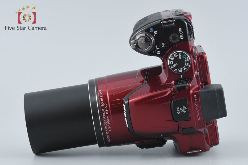 Nikon COOLPIX P510 Red 16.1 MP Digital Camera