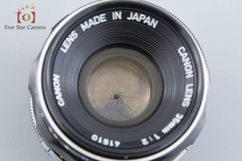 Canon 35mm f/2 L39 LTM Leica Thread Mount Lens