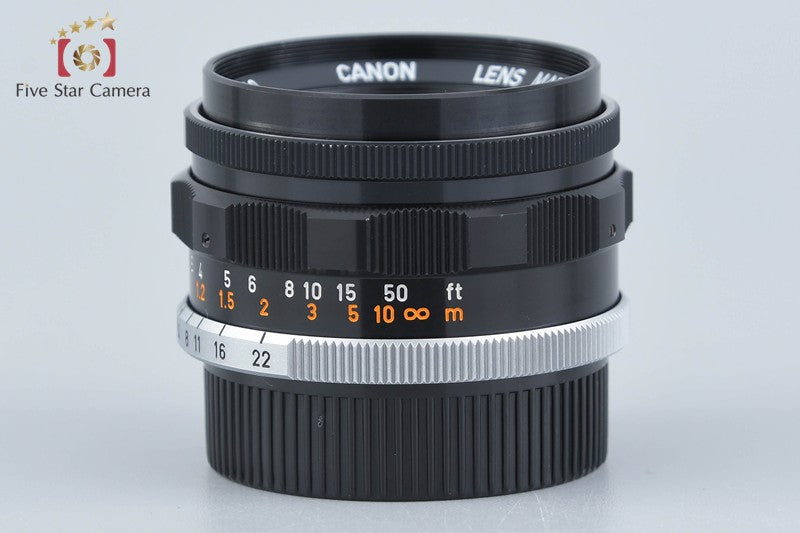 Canon 35mm f/2 L39 LTM Leica Thread Mount Lens