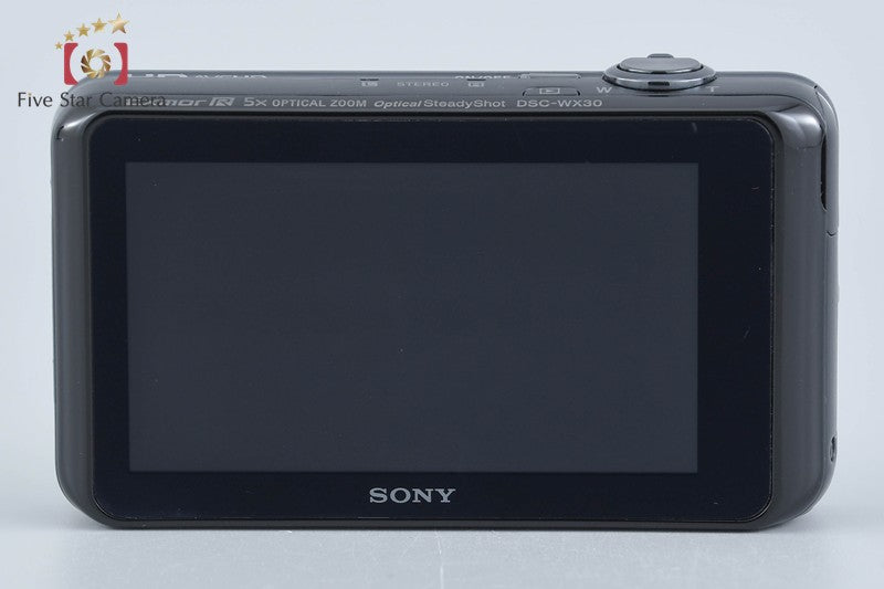 SONY Cyber-shot DSC-WX30 Black 16.2 MP Digital Camera [Japanese Language Only]