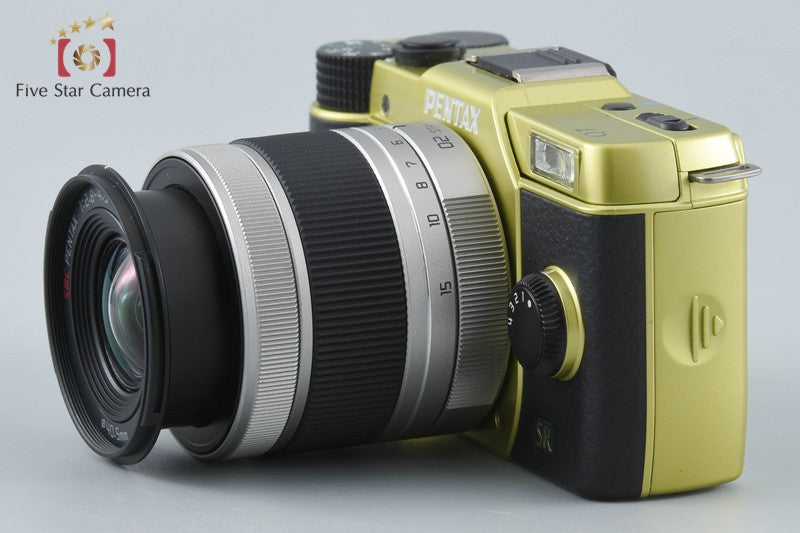 "Shutter count 2,970" PENTAX Q7 Yellow Green 12.4 MP Digital Camera 5-15 Lens