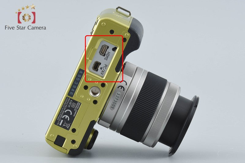 "Shutter count 2,970" PENTAX Q7 Yellow Green 12.4 MP Digital Camera 5-15 Lens