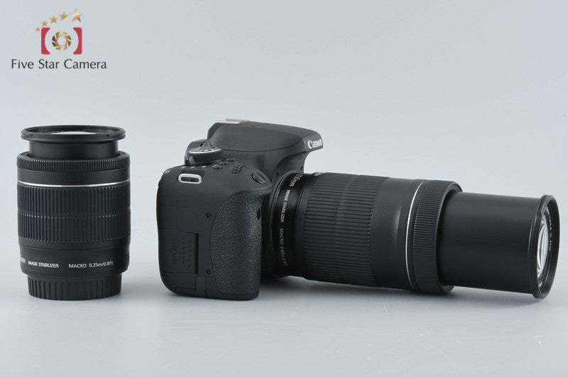 Canon EOS Kiss X8i / Rebel T6i / 750D 24.2 MP DSLR EF-S 18-55 55-250 Lenses