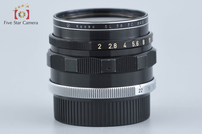 Canon 35mm f/2 L39 LTM Leica Thread Mount Lens