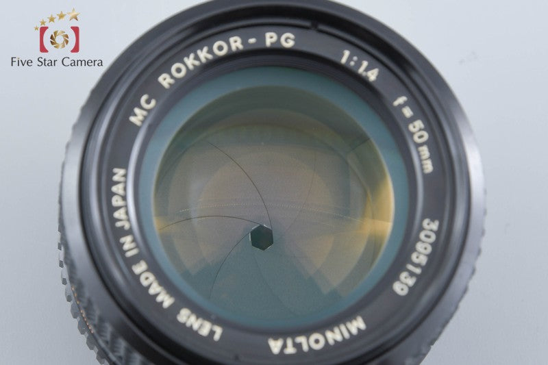 Minolta MC ROKKOR-PG 50mm f/1.4