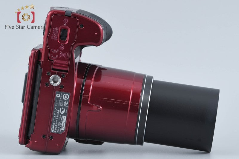 Nikon COOLPIX P510 Red 16.1 MP Digital Camera from Japan