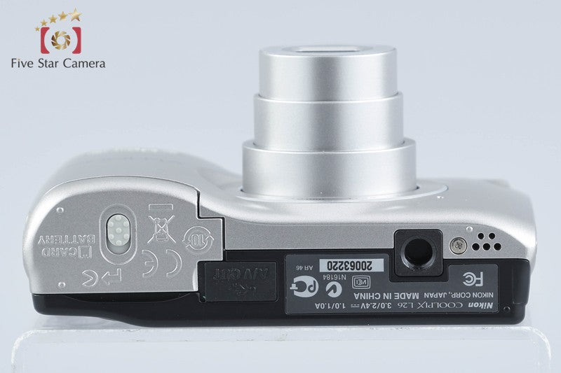 Nikon COOLPIX L26 Silver 16.1 MP Digital Camera