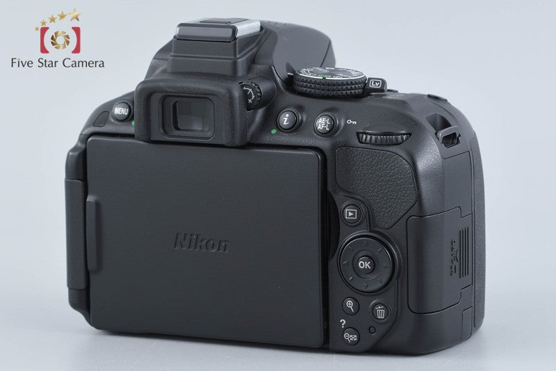 "Count 2,990" Nikon D5300 Black 24.2 MP DSLR Camera 18-55 VR II Lens w/ Box