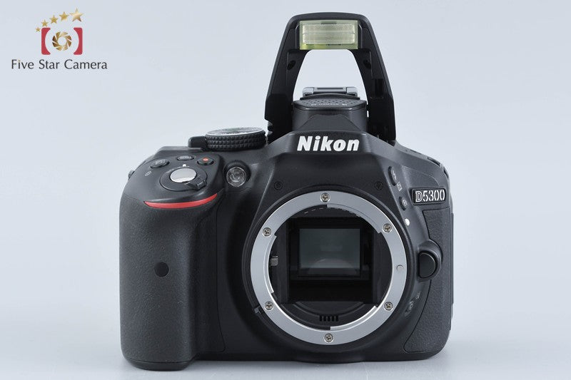 "Count 2,990" Nikon D5300 Black 24.2 MP DSLR Camera 18-55 VR II Lens w/ Box
