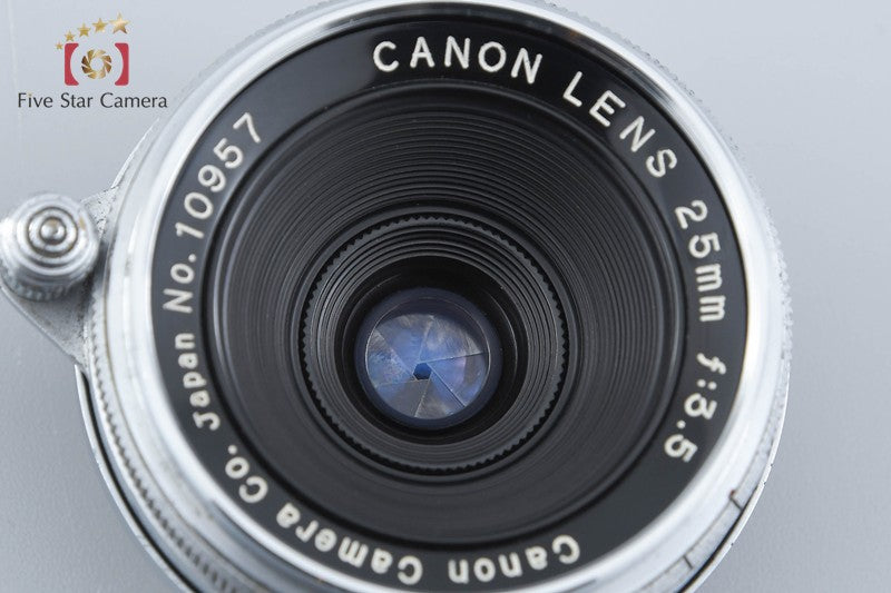 Canon 25mm f/3.5 Leica Thread Mount Lens ｗ/ Viewfinder
