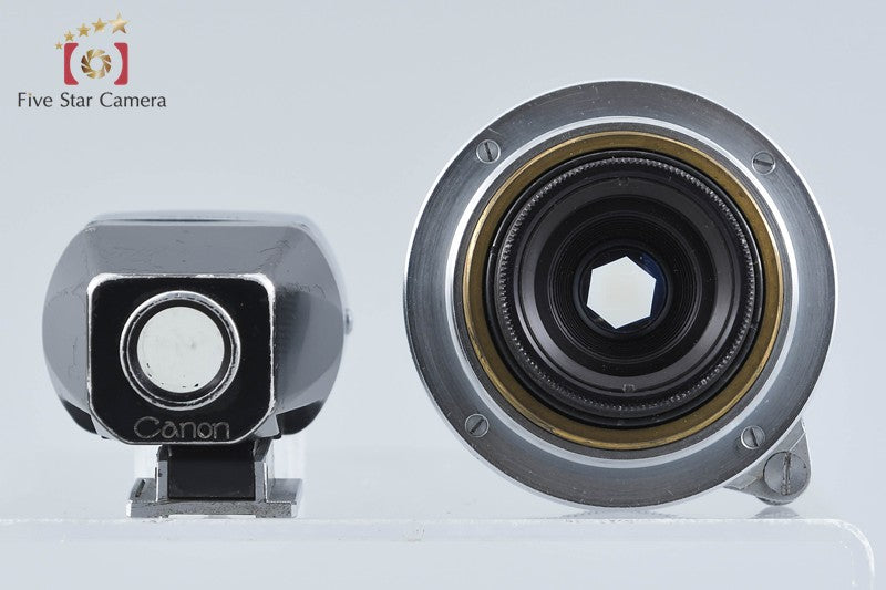 Canon 25mm f/3.5 Leica Thread Mount Lens ｗ/ Viewfinder