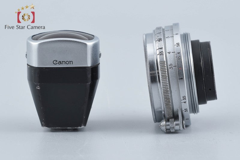 Canon 25mm f/3.5 Leica Thread Mount Lens ｗ/ Viewfinder