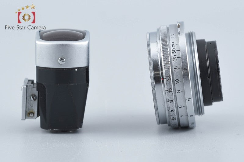 Canon 25mm f/3.5 Leica Thread Mount Lens ｗ/ Viewfinder