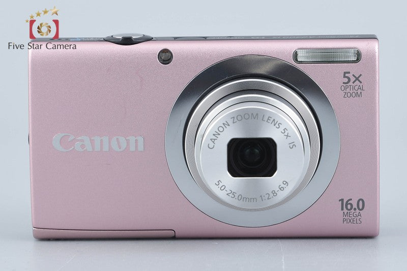 Canon PowerShot A2400 IS Pink 16.0 MP Digital Camera