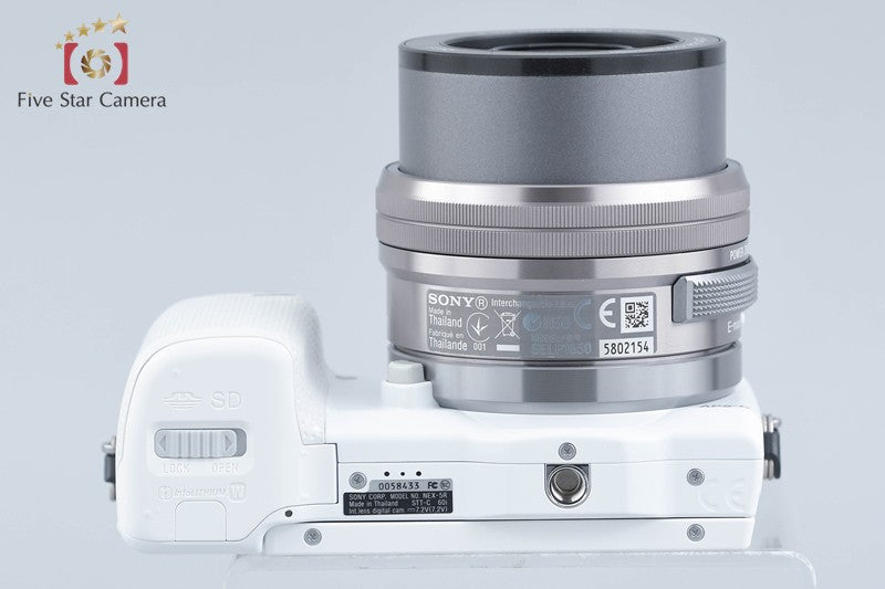 "Count 2,840" Sony α NEX-5R White 16.1 MP 16-50 Lens [Japanese Language Only]