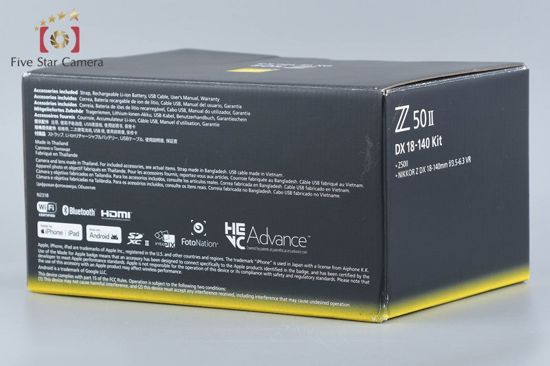 "Count 381" Nikon Z50II 20.8 MP 18-140 VR Lens w/ Box [Japanese Language Only]