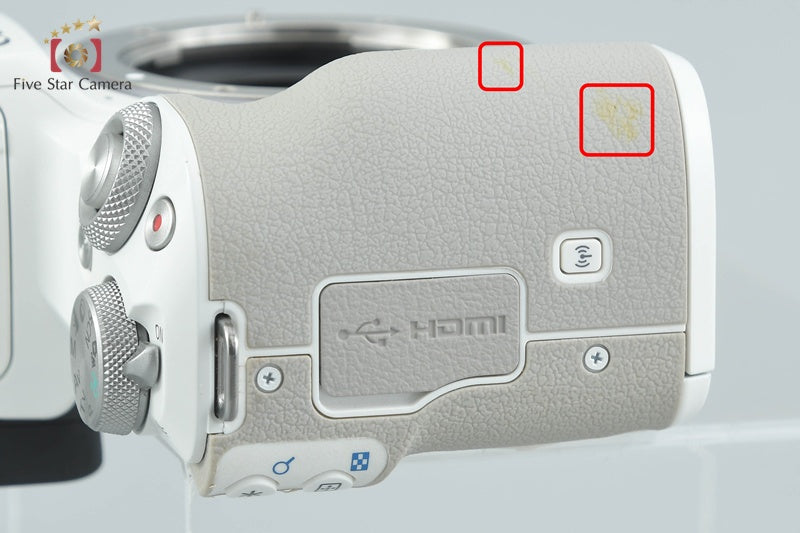 Canon EOS Kiss M2 White 24.1 MP Digital Mirrorless Camera Body