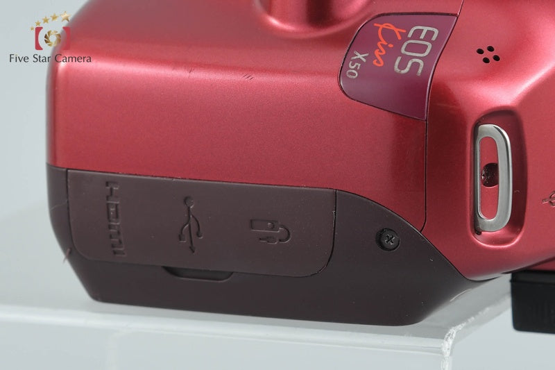 Canon EOS Kiss X50 / Rebel T3 / 1100D Red 12.2 MP DSLR Camera Body