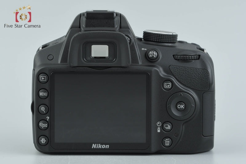 "Count 649" Nikon D3200 Black 24.2 MP DSLR AF-S DX 18-55 55-200 VR Lenses